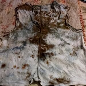 POL Tie-Dye Sleeveless HiodedTop